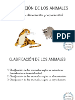 Clasificacion de Los Animales Segun Alimentacion Reproduccion... 1