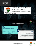 Solution By: Team Venom Psid: Intl-Da-07 Team Leader Name: Nirav Parekh