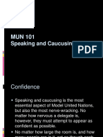 Mun 101 Speaking and Caucusing - Compress