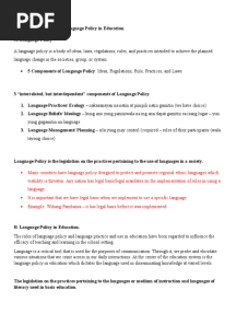 6 EL 104 - Understanding Language Policy in Education
