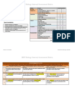 IBDP Biology Internal Assessment Rubric: Investigation Title