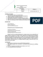 Learning Outcomes: Subject Lessons 1-4