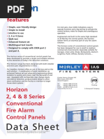 Data Sheet: Horizon 2, 4 & 8 Series Conventional Fire Alarm Control Panels