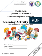 Science: Learning Activity Sheets