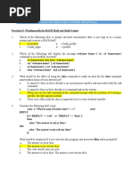 Practical 5 Working With The BASH Shell and Shell Scripts