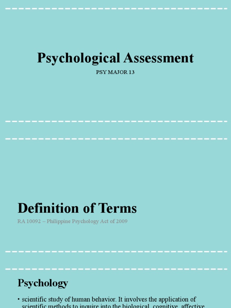 Understanding Psychological Assessment | PDF | Psychology ...