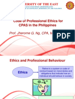 Code of Professional Ethics For CPAS in The Philippines