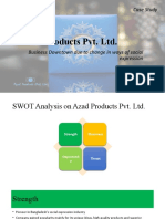 Azad Products Pvt. LTD.: Case Study