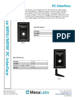 PC Interface: Specifications