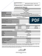 Certificado de Calidad Perejil