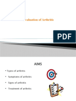 Evaluation of Arthritis