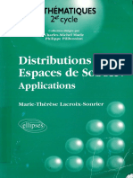 Lacroix-Sonrier - Distributions, Espaces de Sobolev - Applications-Ellipses Marketing (1998)