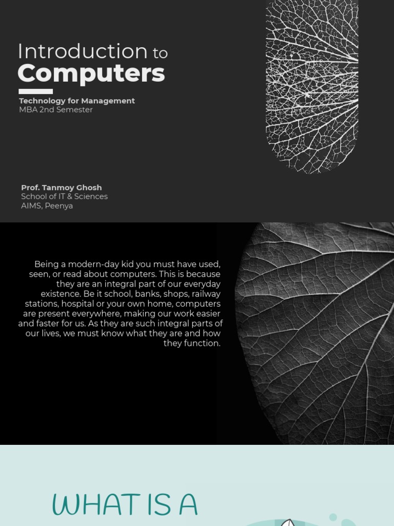 Introduction To Computers | PDF | Operating System | Software