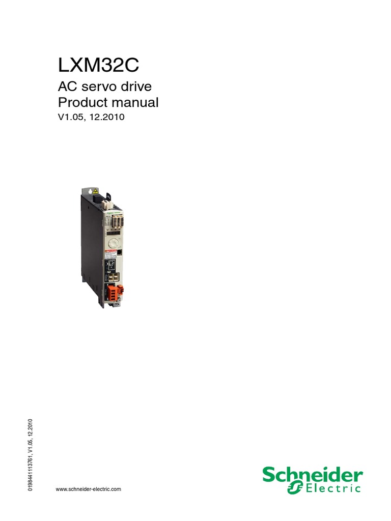 Lexium 32 Servo Drive Manual | PDF | Electric Motor | Parameter ...
