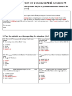 Answer Keyyemek Sepeti EXAMINATION