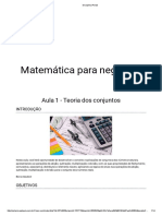 1 Matemática para Negócios