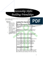 B.E.E Healthy RElationships Module 2 BUILDING FRIENDSHIPS