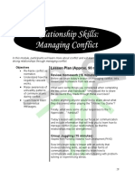 Managing Conflict Skills
