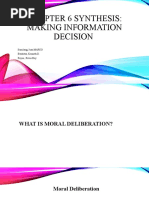 Chapter 6 Synthesis: Making Information Decision: Sumilang, Juan MARCO Bautistsa, Kenneth D. Reyes, Rovie Boy