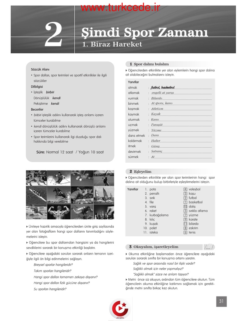 Hitit 2 Öğretmen Kitabı 2 Ünite | PDF