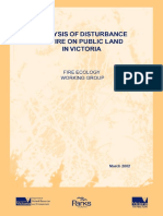 Analysis of Disturbance by Fire On Public Land in Victoria