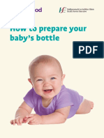 How To Prepare Your Baby's Bottle: Published By: Publication Date: Review Date: Order Code