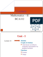 BCA102 Lecture on Functions and Relations