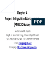 P Project Integration Management (PMBOK Guide)