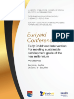 Eurlyaid Conference 2017: Early Childhood Intervention: For Meeting Sustainable Development Goals of The New Millennium