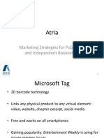 Atria: Marketing Strategies For Publishers and Independent Booksellers