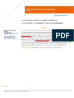 Tecnologia Social e órgãos públicos municipais: realidades e potencialidades