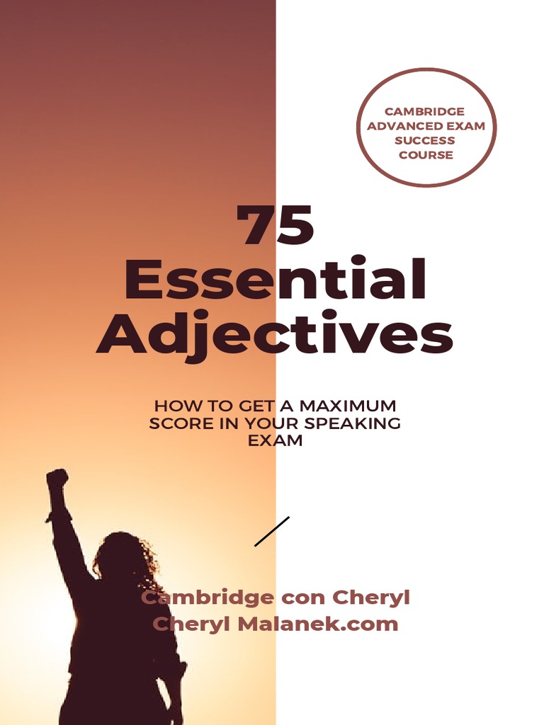 75 Essential Adjectives Cambridge Con Cheryl Pdf