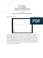 Rocket Propulsion Prof. K. Ramamurthi Department of Mechanical Engineering Indian Institute of Technology, Madras