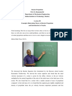 Rocket Propulsion Prof. K. Ramamurthi Department of Mechanical Engineering Indian Institute of Technology, Madras