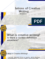 Foundations of Creative Writing
