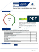 Reporte de información crediticia