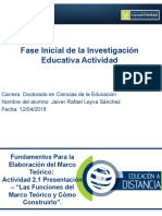 Marco Teórico Investigación Educativa