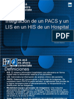 Integración de Un PACS y Un LIS en Un HIS de Un Hospital