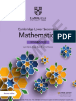 Sample Cambridge Lower Secondary Math 2nd (Workbook) g8