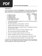 Self-Test Audit of Cash