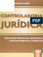 Resumo Controladoria Juridica Para Escritorios de Advocacia e Departamentos Juridicos Samantha Albini