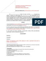 Modelo Alegaciones Multa de Tráfico