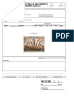 Formulario de Romaneio em Excel