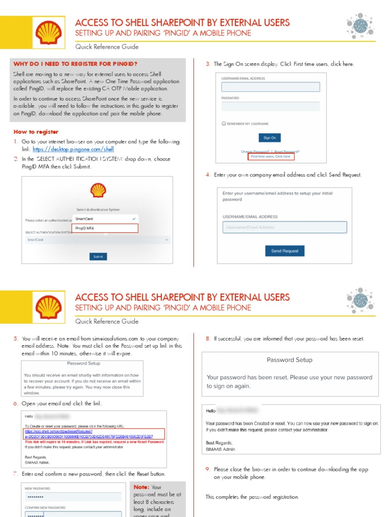 Setting Up PingID on Mobile Devices | PDF | Mobile App | Password