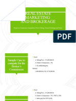 Real Estate Marketing and Brokerage: Report On Commission Computation, Project Selling, General Brokerage and Forms