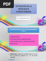 Extincion de La Respuesta Condicionada