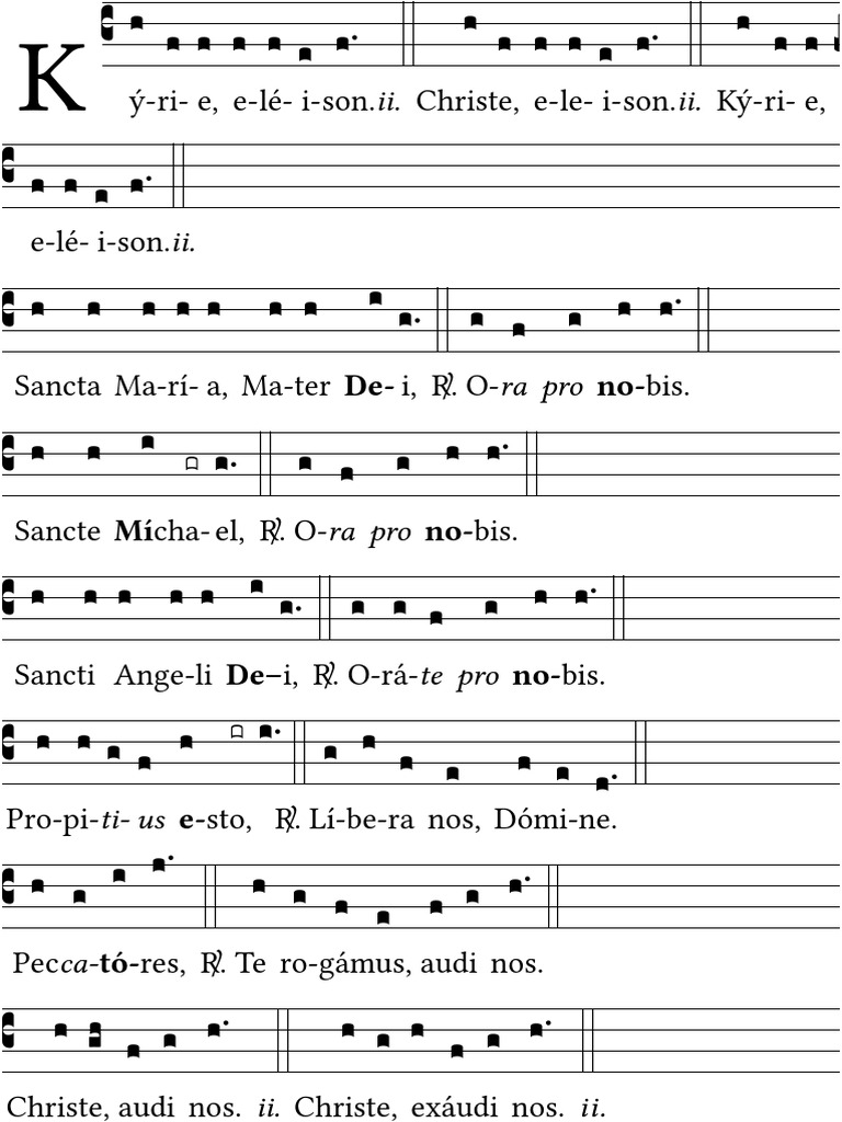 Ladainha de Todos Os Santos Latim PDF