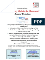 Regional Trainng Flyer (Math) 3