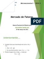 Aula 10 - Micro II - Mercado de Fatores