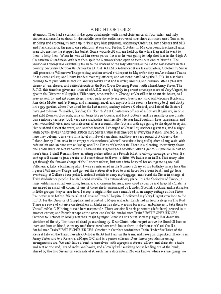 A Night of Toils PDF